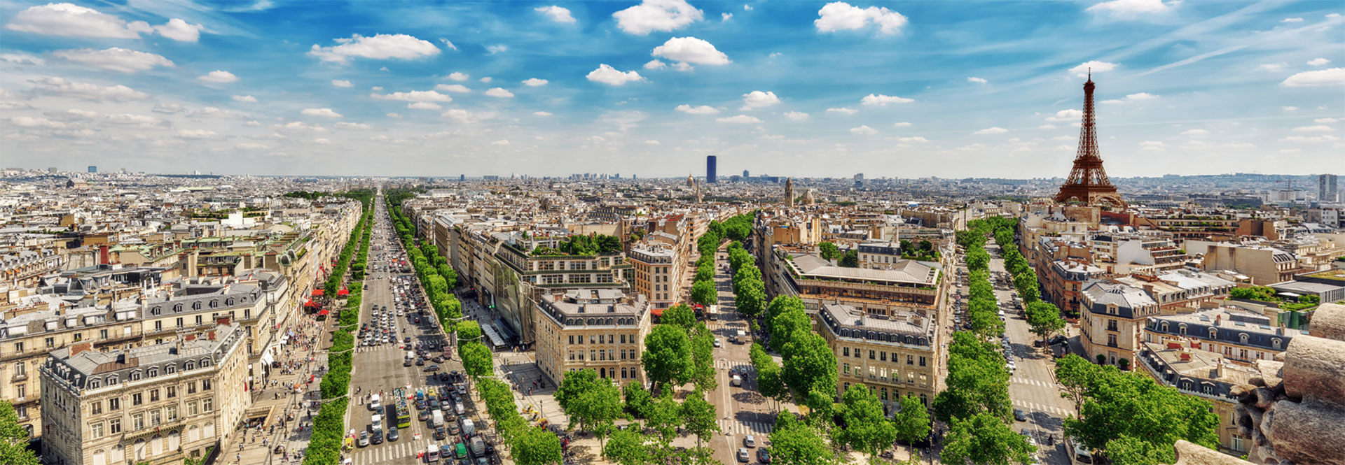 Photo showing the skyline of Paris, France