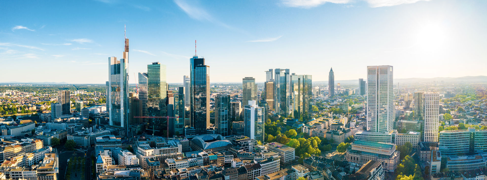 Photo showing the skyline of Frankfurt am Main, Germany