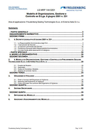 Cover page of the document with text