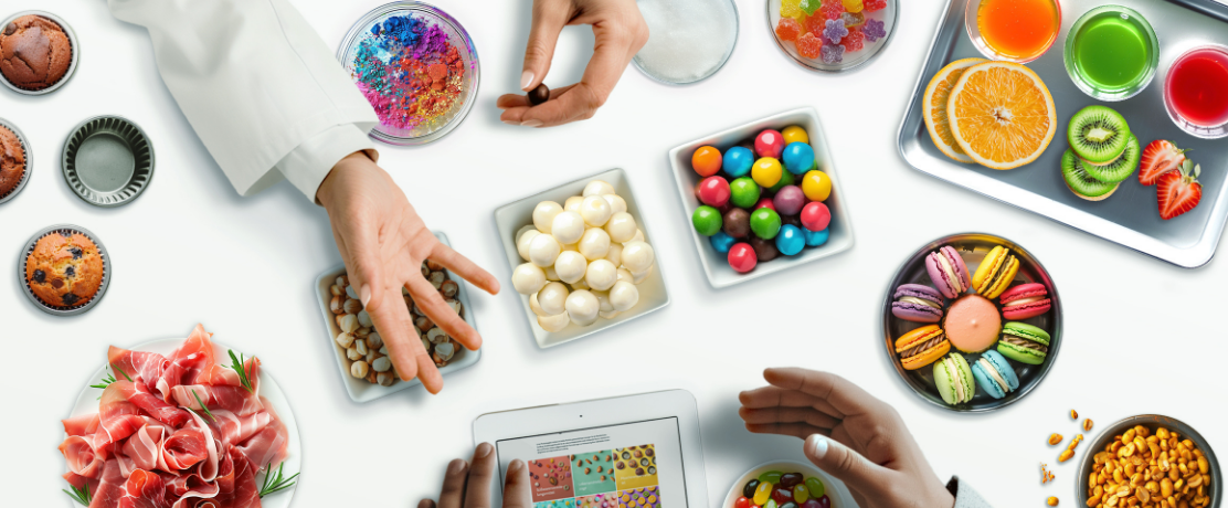 Selection of various sweets treated with Capol products