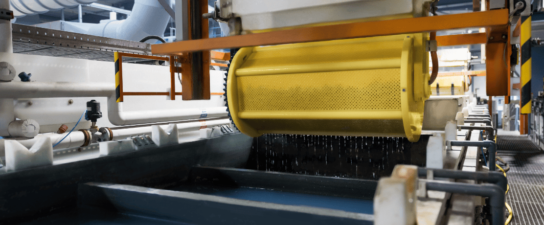 Electroplating line filled with products by SurTec