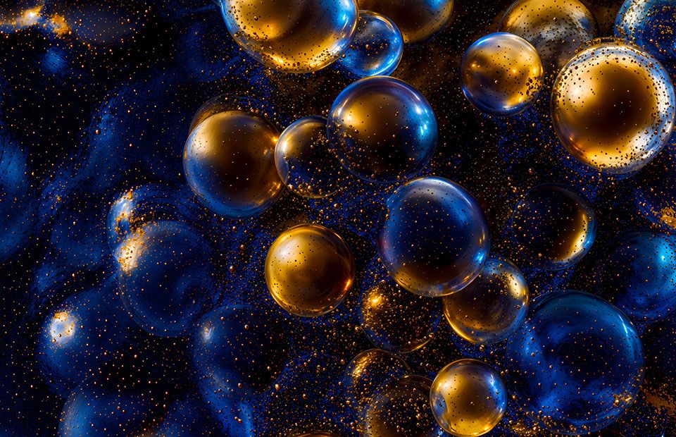 Enhanced illustration based on a microscopic image of a material created by Freudenberg