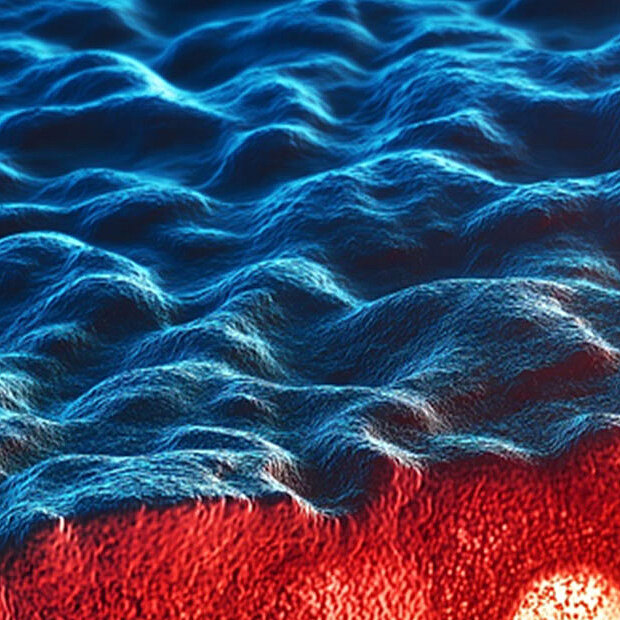 Enhanced illustration based on a microscopic image of a material created by Freudenberg