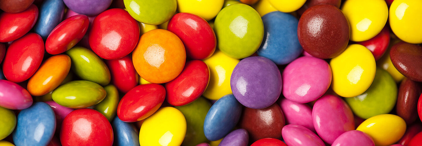 colorful chocolate drops