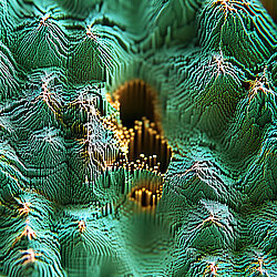 ankernavigation image freudenberg-portfolio seals and vibration contol technology AI-enhanced illustration of a microscopic image of a material developed by Freudenberg